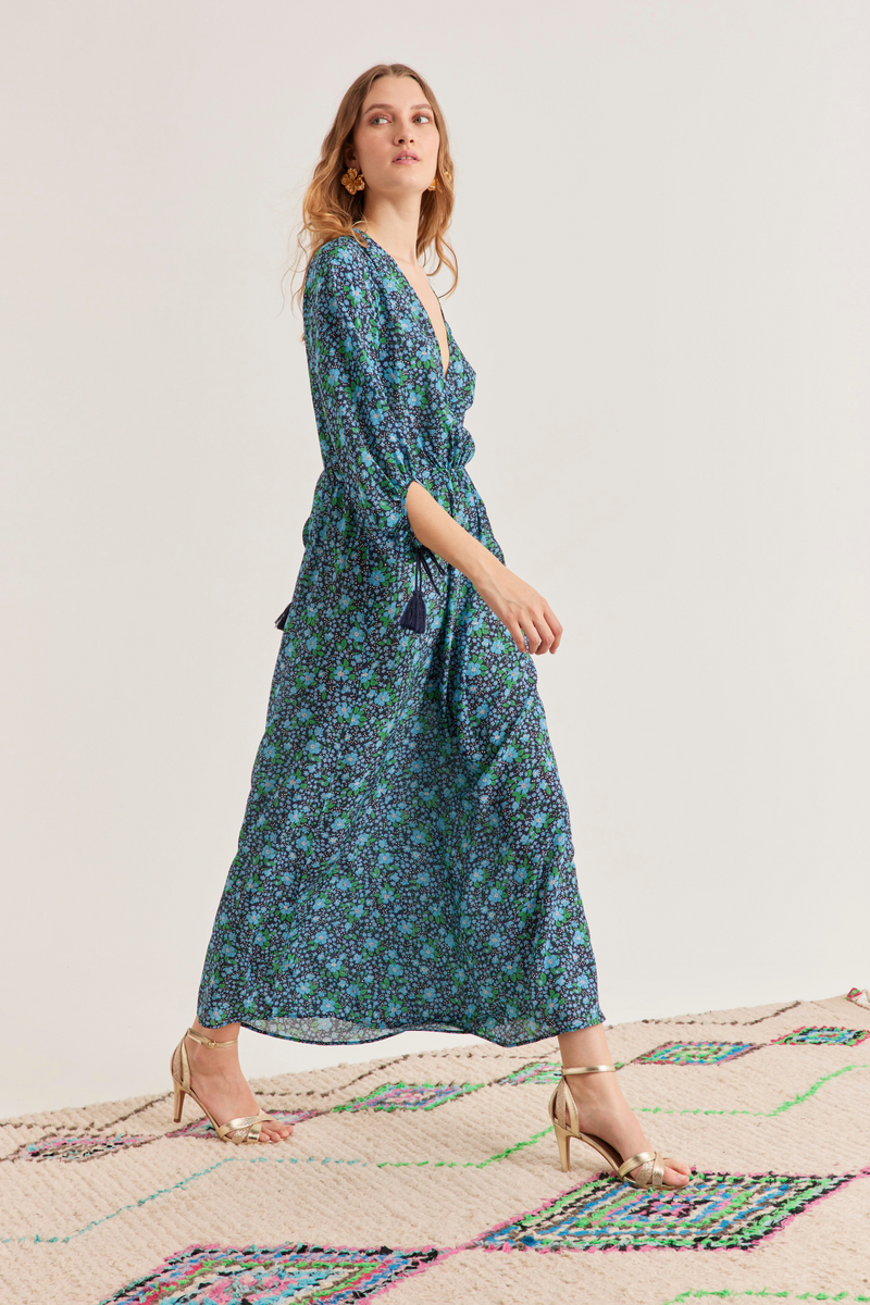 Julianne Dress, Blue Blossom