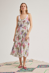 Hazel Dress, Cream Lilac