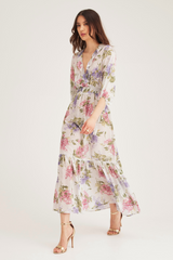 Savannah Dress, Cream Lilac