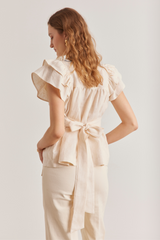 Ellie Top, Cream Birdie