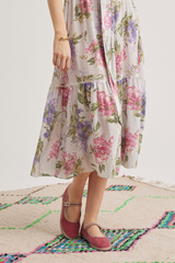 Hazel Dress, Cream Lilac