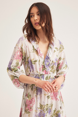 Savannah Dress, Cream Lilac