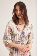 Savannah Dress, Cream Lilac