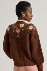 Holly Cardigan, Chestnut Brown
