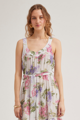 Hazel Dress, Cream Lilac