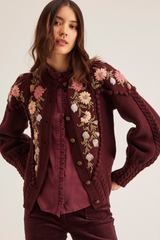 Holly Cardigan, Berry