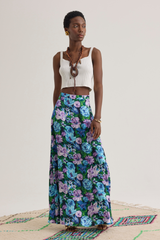 Ivy Silk Skirt, Tropic