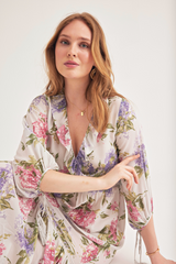 Savannah Dress, Cream Lilac