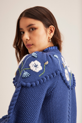 Holly Cardigan, Royal Blue