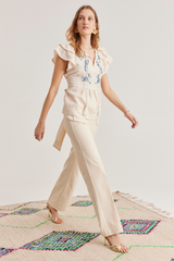 Ellie Top, Cream Birdie