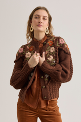 Holly Cardigan, Chestnut Brown