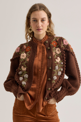 Holly Cardigan, Chestnut Brown