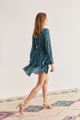 Darlene Dress, Blue Blossom