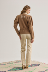 Colette Cardigan, Caramel Beige