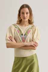 Iris Jumper, Merino Handknit