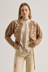 Colette Cardigan, Caramel Beige