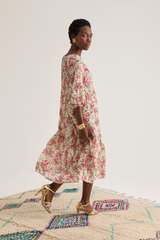 Caroline Dress, Iris Rose