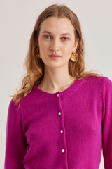 Jackie Cardigan, Orchid pink Cashmere