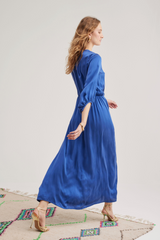 Julianna Silk Dress, Royal Blue