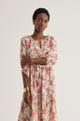 Caroline Dress, Iris Rose