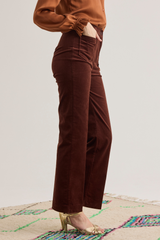 Carol Corduroy Jeans, Chestnut