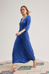 Julianna Silk Dress, Royal Blue