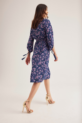 Josephine Dress, Navy Violet