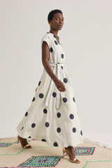 Viviane Dress, Maxi Dot