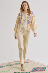 Holly Cardigan, Ivory Lilac
