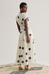 Viviane Dress, Maxi Dot