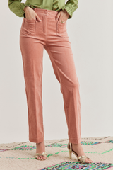 Carol Corduroy Jeans, Rose