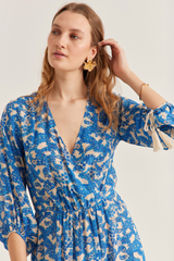 Julianne Dress, Pop Paisley Royal blue