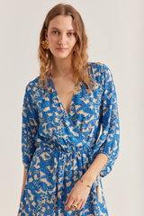 Julianne Dress, Pop Paisley Royal blue