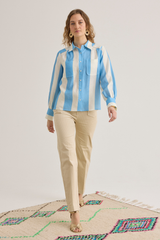 Abigail Shirt, Portofino Blue