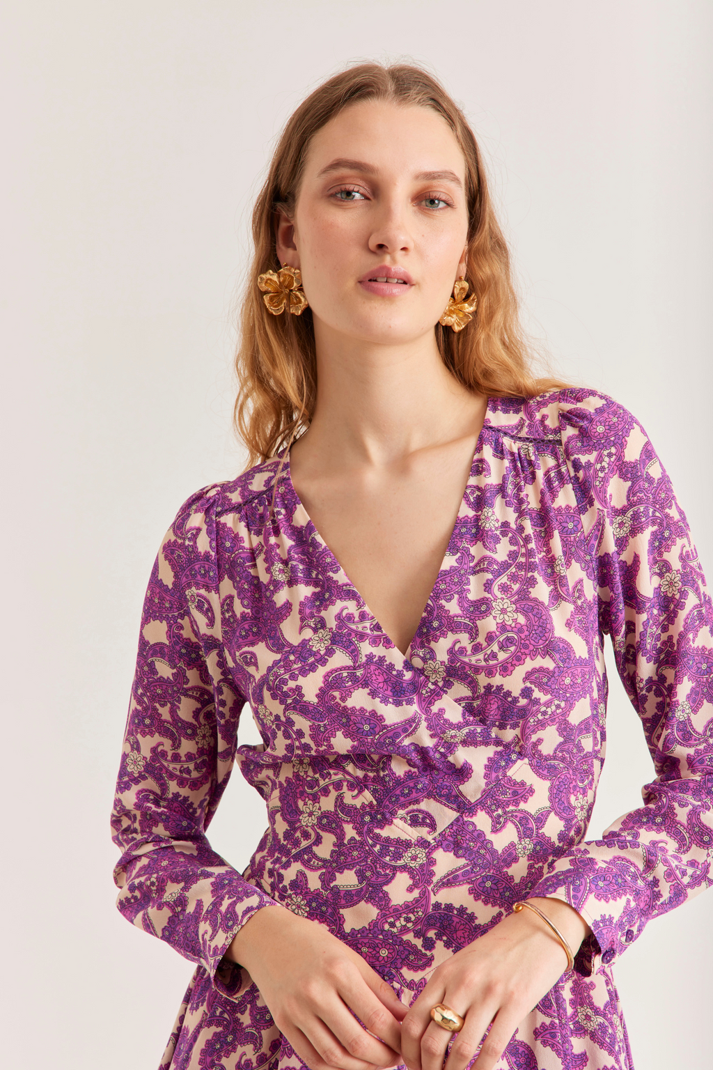 Darlene Dress, Pop Paisley Purple – Line Markvardsen