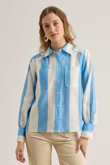 Abigail Shirt, Portofino Blue