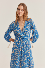 Julianne Dress, Pop Paisley Royal blue