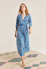Julianne Dress, Pop Paisley Royal blue
