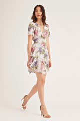 Jolene Dress, Cream Lilac