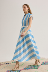 Viviane Dress, Portofino Blue