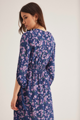 Josephine Dress, Navy Violet
