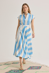 Viviane Dress, Portofino Blue