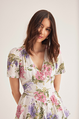 Jolene Dress, Cream Lilac
