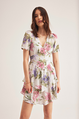 Jolene Dress, Cream Lilac