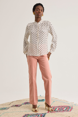 Rosie Shirt, Cream Dot