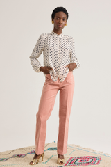 Rosie Shirt, Cream Dot