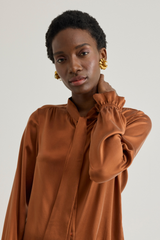 Pauline Shirt, Caramel brown