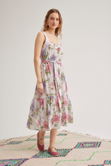 Hazel Dress, Cream Lilac