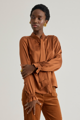 Pauline Shirt, Caramel brown