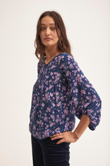 Jenny Blouse, Navy Violet